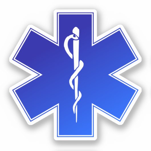 Medizinisches Notfallsymbol Aufkleber (Vorderseite)