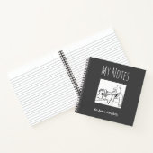 Medizinisches Notizbuch mit Besitzername (Innenseite)