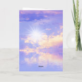 Medizinisches Personal Bright Sky Vielen Dank Karte (Rückseite)