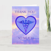 Medizinisches Personal Bright Sky Vielen Dank Karte (Vorderseite)