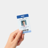 Medizinisches Personal ID Abzeichen Vertikal + Bar Ausweis (Handheld)