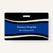 Medizinisches Personal Moderne ID-Abzeichen Ausweis (Rückseite)