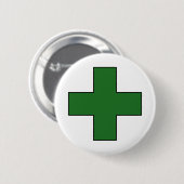 Medizinisches queres medizinisches Leben, das Button (Vorne & Hinten)