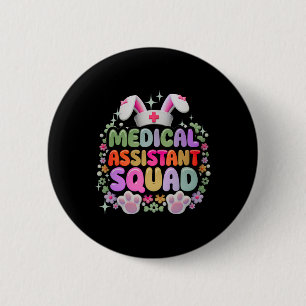 Medizinisches Sofort-Team Lustiger Süßer Ostertag Button