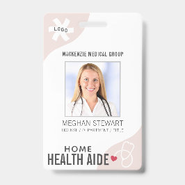 Medizinisches Stethoskop Bearbeitbar Rosa ZUHAUSE  Ausweis