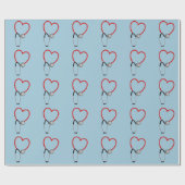 Medizinisches Stethoskop-Geschenk-Verpackungs-Blau Geschenkpapier (Flach)