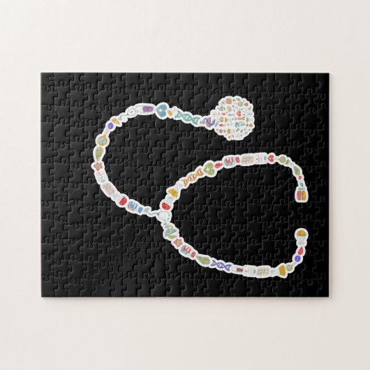 Medizinisches Stethoskop Puzzle (Horizontal)