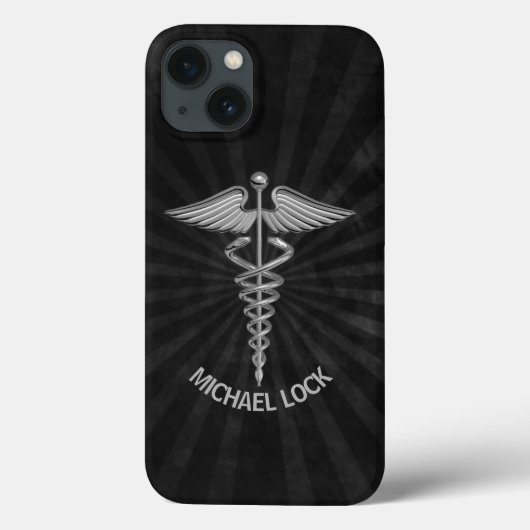 Medizinisches Symbol Coole Personalisierte Kranken Case-Mate iPhone Hülle (Rückseite)