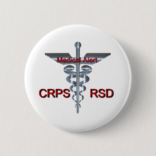 Medizinisches Symbol - CRPS RSD medizinischer Button (Vorderseite)