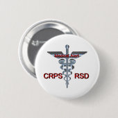 Medizinisches Symbol - CRPS RSD medizinischer Button (Vorne & Hinten)