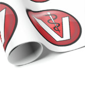 Medizinisches Symbol Geschenkpapier (Rolleneckpunkt)