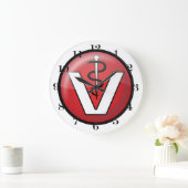Medizinisches Symbol Große Wanduhr (Zuhause)