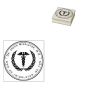 Medizinisches Symbol mit Text Gummistempel (Stempel)