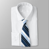 Medizinisches Symbol-Name-Marine-Blau Striped Krawatte (Gebunden)