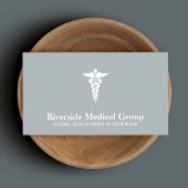 Medizinisches Symbol Notfallmedizin und Pflege Gra Visitenkarte