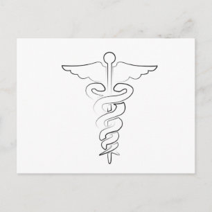 Medizinisches Symbol Postkarte