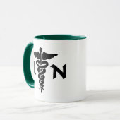 Medizinisches Symbol RN Tasse (Vorderseite Links)