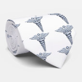 Medizinisches Symbol-Silber Krawatte (Gerollt)