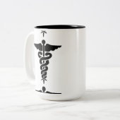 Medizinisches Symbol Zweifarbige Tasse (Vorderseite Links)
