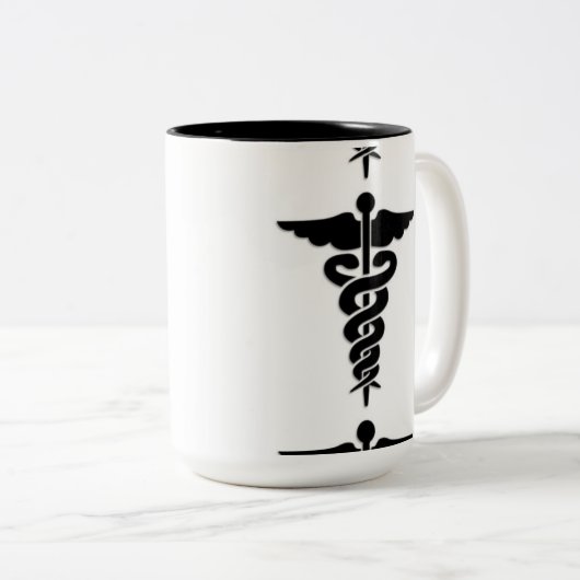 Medizinisches Symbol Zweifarbige Tasse (VorderseiteRechts)