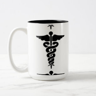 Medizinisches Symbol Zweifarbige Tasse