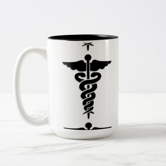 Medizinisches Symbol Zweifarbige Tasse (Links)