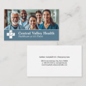 Medizinisches Team im Krankenhaus Visitenkarte (Vorne/Hinten)