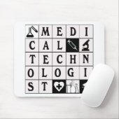MEDIZINISCHES TECHNOLOGE-GITTER/BLOCK/PUZZLESPIEL MOUSEPAD (Mit Mouse)