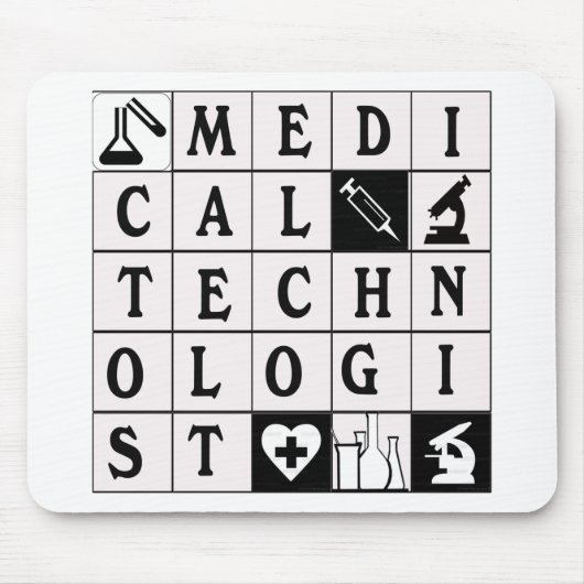 MEDIZINISCHES TECHNOLOGE-GITTER/BLOCK/PUZZLESPIEL MOUSEPAD (Vorne)