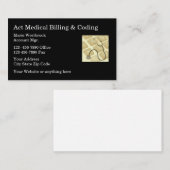 Medizinisches Thema Rechnungsstellung und Coding S Visitenkarte (Vorne/Hinten)