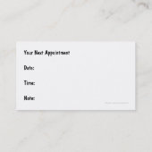 Medizinisches Thema Terminkarte (Rückseite)