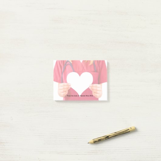 Medizinisches Theme-Krankenhaus  Post-it Klebezettel (Auf Schreibtisch)