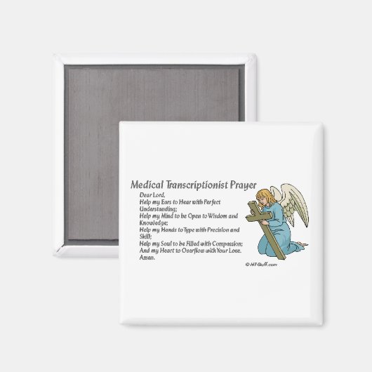 Medizinisches Transkriptiongebet Magnet (Vorderseite/Rückseite)