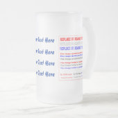 Medizinisches universelles mattglas bierglas (VorderseiteRechts)