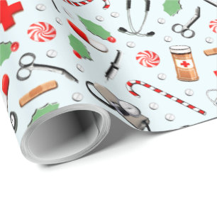 Medizinisches Weihnachtsgeschenk Geschenkpapier