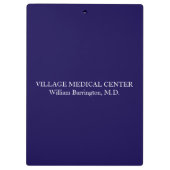 Medizinisches Zentrum für personalisierte Medizin Klemmbrett (Rückseite)