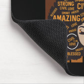 Medizinjournalist Mächtiger Schwarzer Geschichtsmo Mousepad (Ecke)