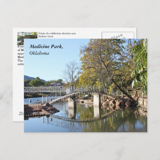 Medizinpark, Oklahoma Postkarte (Vorne/Hinten)