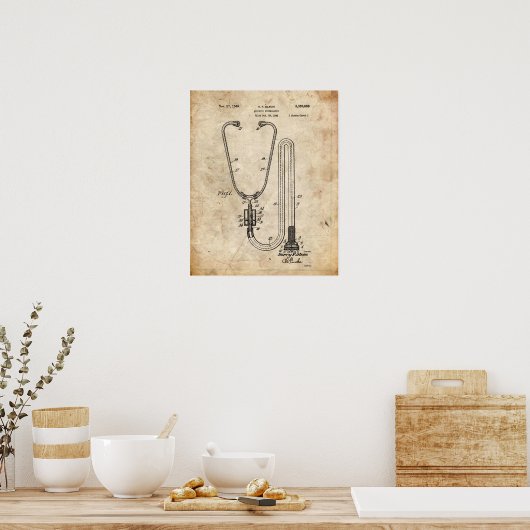Medizinpatent Poster (Küche)