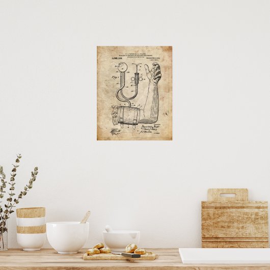 Medizinpatent Poster (Küche)