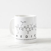 Medizinpeptid-Wort-Tasse Kaffeetasse (Vorderseite Links)