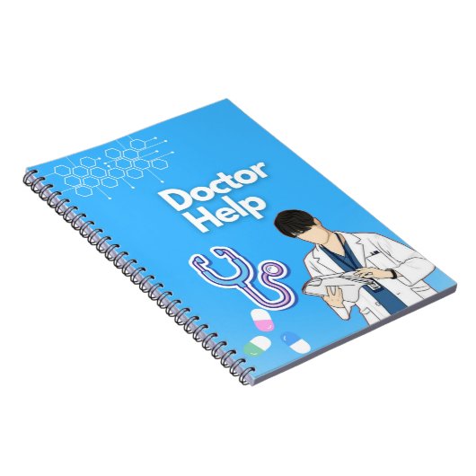 Medizinplaner | Daily Planner l Notebook Notizblock (Rechte Seite)