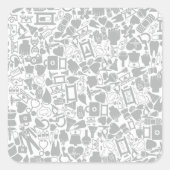 Medizinprodukte Quadratischer Aufkleber (Vorderseite)