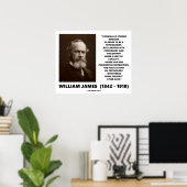 Medizinpsychologie Philosophie William James Quote Poster (Heimbüro)