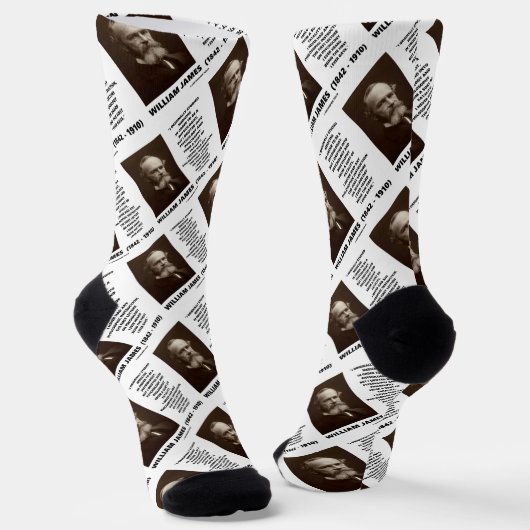 Medizinpsychologie Philosophie William James Quote Socken (Gewinkelt)