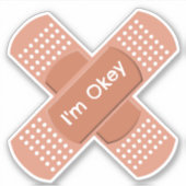 Medizinputz mit bearbeitbarem Text Aufkleber (Vorderseite)