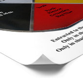 Medizinrad Worte 20x25cm Poster (Ecke)