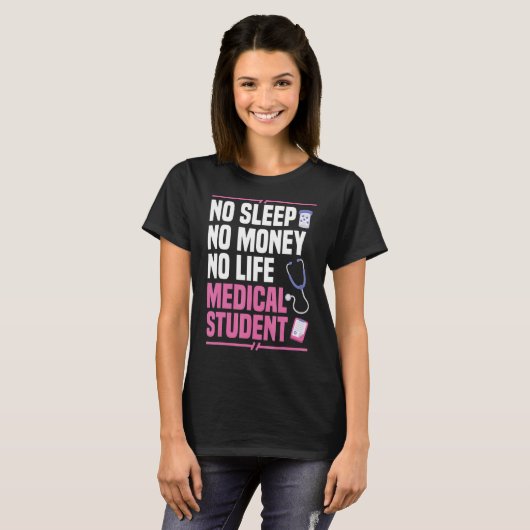 Medizinstudent Student Med Bildung Gradua T-Shirt (Vorne ganz)
