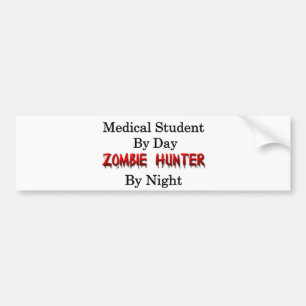 Medizinstudent-/Zombie-Jäger Autoaufkleber