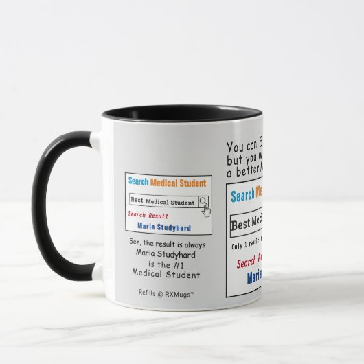 Medizinstudenten Funny Best Search Tasse (Links)